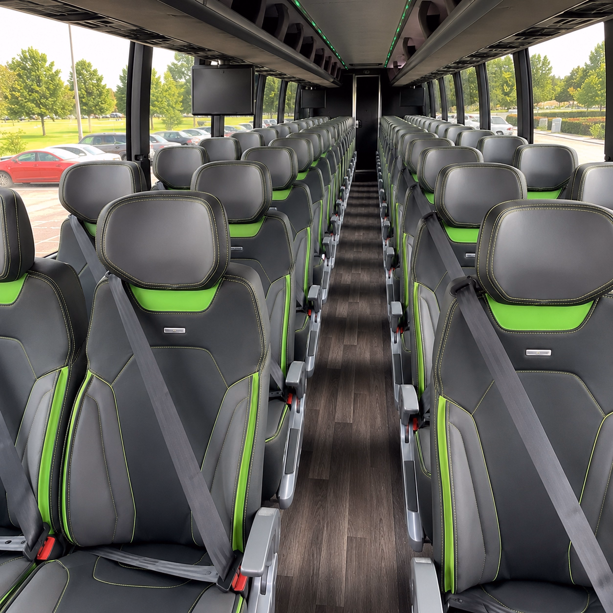 euless charter bus interior gallery