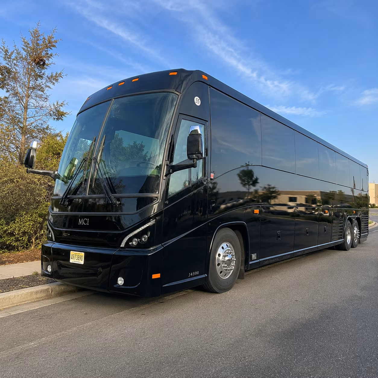 euless charter bus rental exterior