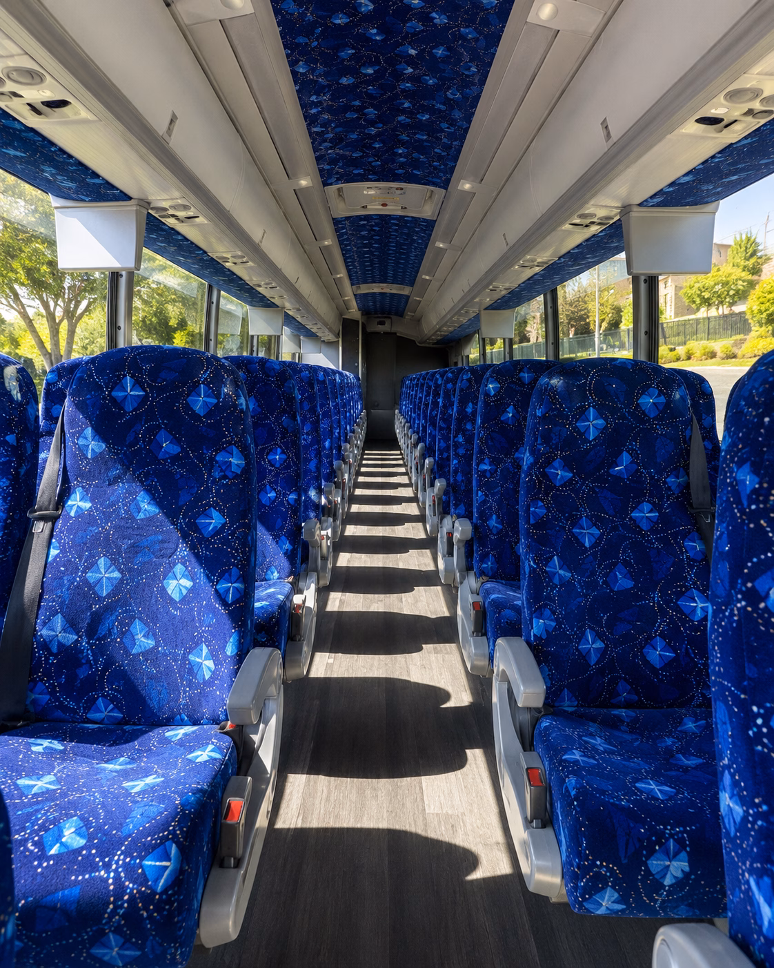 grand prairie charter bus rental inside