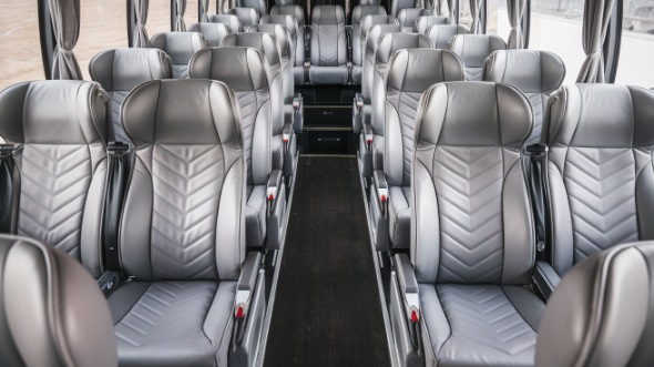 56 passenger charter bus interior